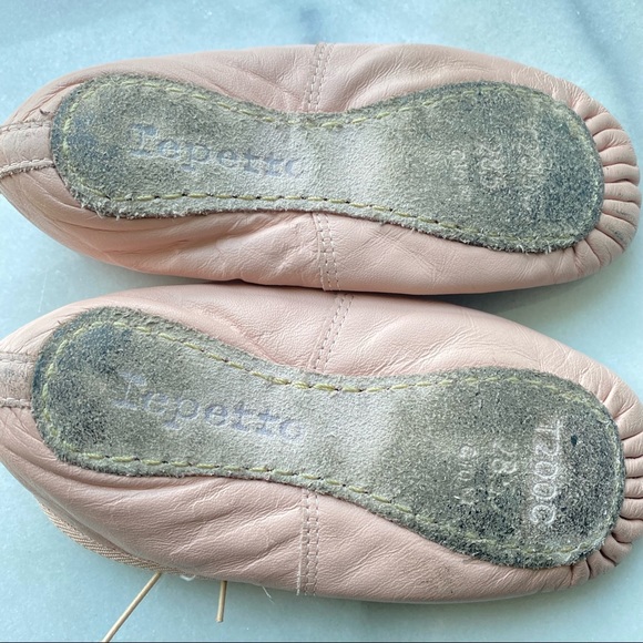 Repetto Paris Girl’s Pink Leather Ballet Slippers, size 28.5 - Picture 5 of 7